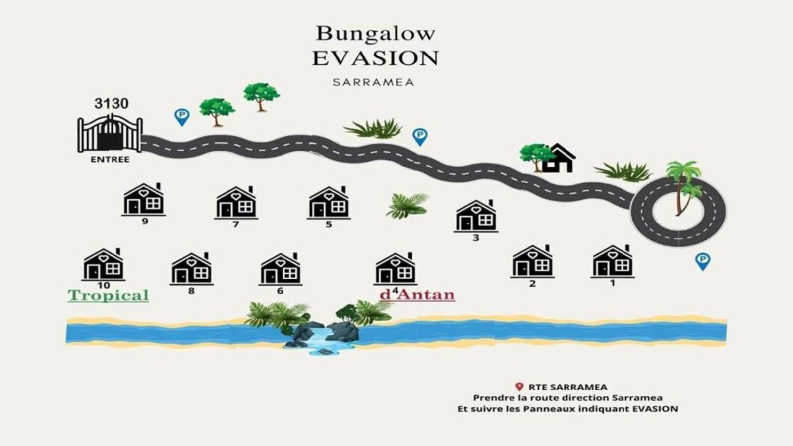 Evasion Bungalow Tropical Spa Sarramea Ngoại thất bức ảnh